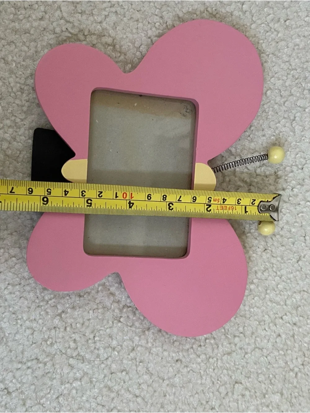 Pink Butterfly Photo Frame | Cute Spring Decor | Nursery & Desk Accent